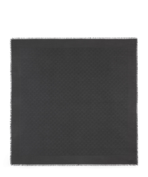 GG silk cotton jacquard shawl