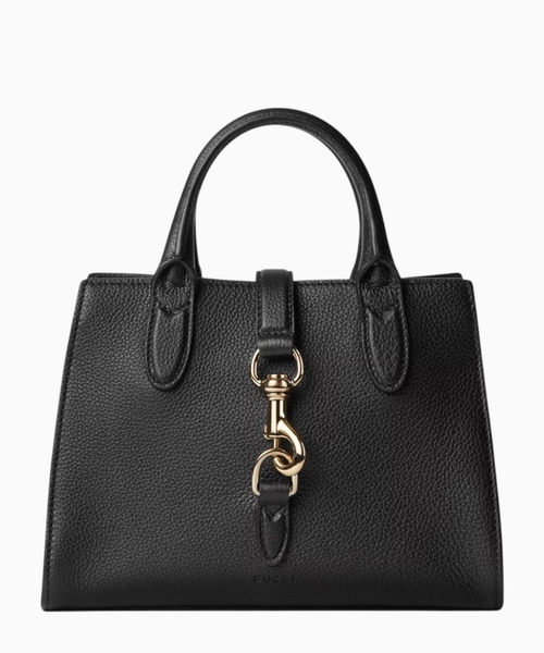 Small tote bag with hook closure