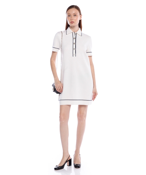 Fine wool polo dress