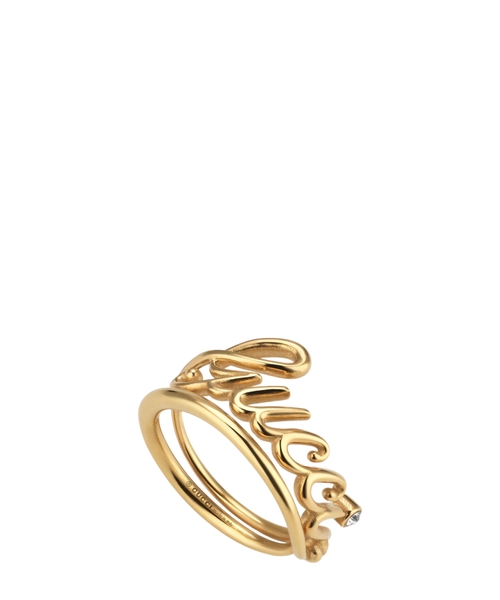 Ring with logo script