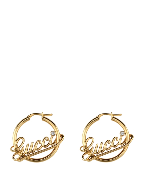 Loqo detallı halqa sırğalar