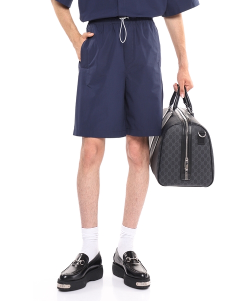 Cotton poplin shorts