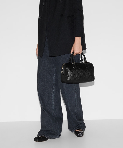 GG Emblem medium boston bag | Emporium