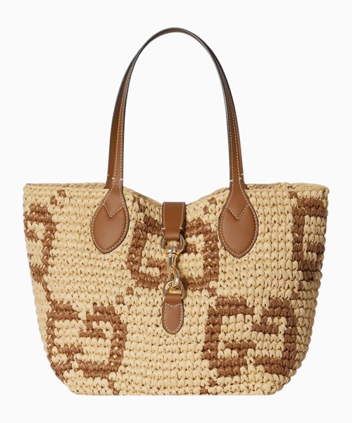 Woven small tote bag