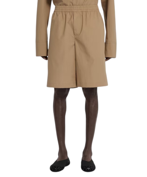 Шорты из хлопкового поплина