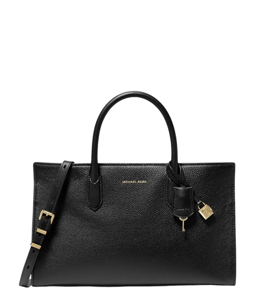 Scarlett dənəvər dərili satchel çanta