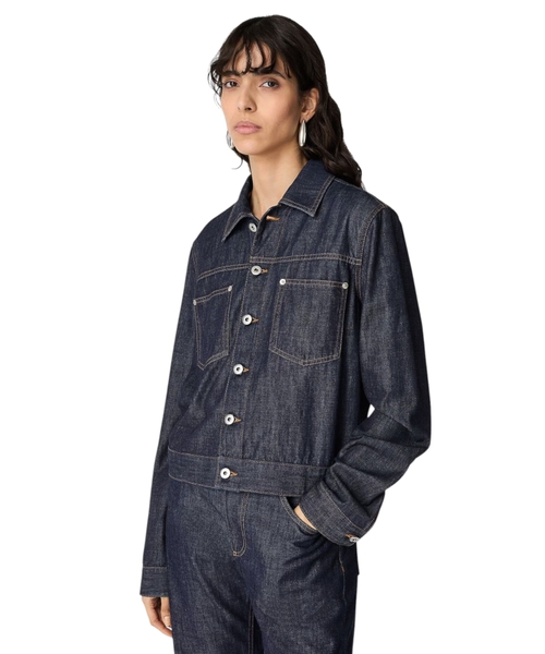 Pambıq denim gödəkçə