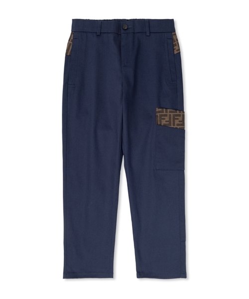 FF detail gabardine trousers