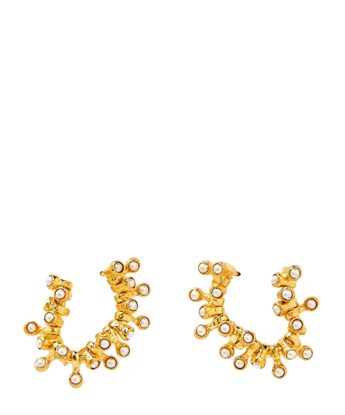 Серьги Wave с кристаллами