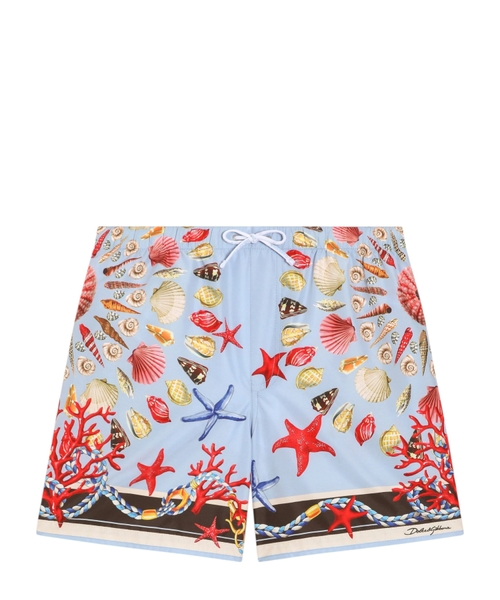 Плавки с принтом ракушек