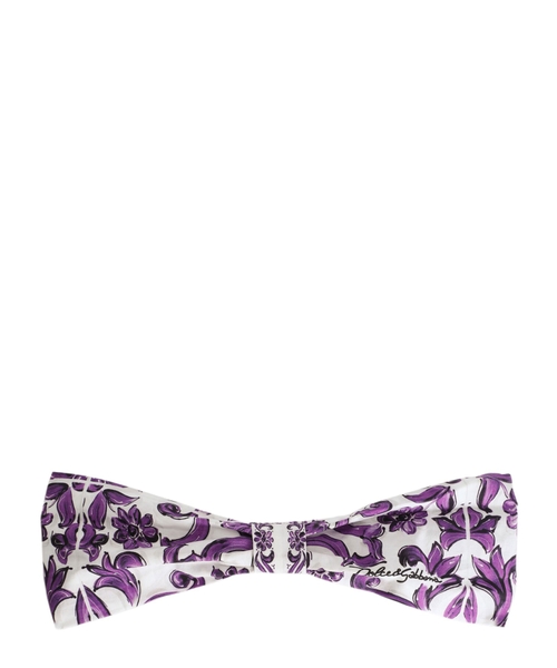 Поплиновая повязка с принтом на голову