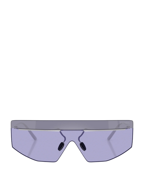 Солнцезащитные очки с геометрической оправой