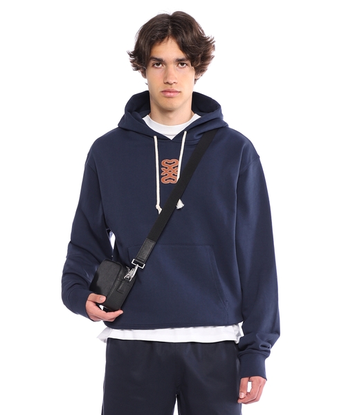 Long sleeve hoodie with logo print | Emporium