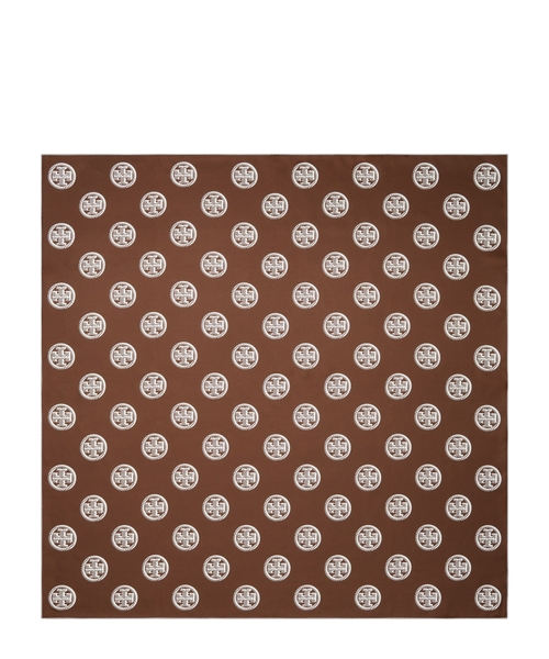 Medallion silk scarf