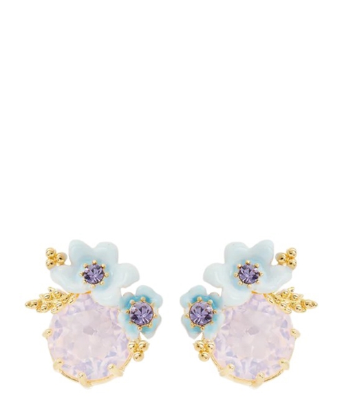 Серьги с деталью в виде цветка