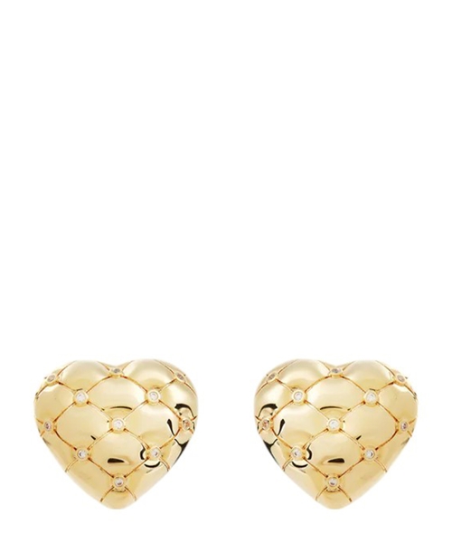 Sırğalı ürək və kristal sırğalar