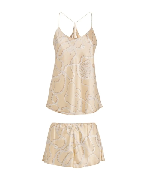 Silk print bella pyjama set