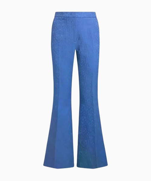 High-waisted trousers with pattern