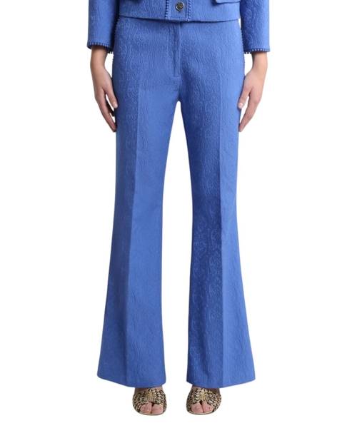 High-waisted trousers with pattern