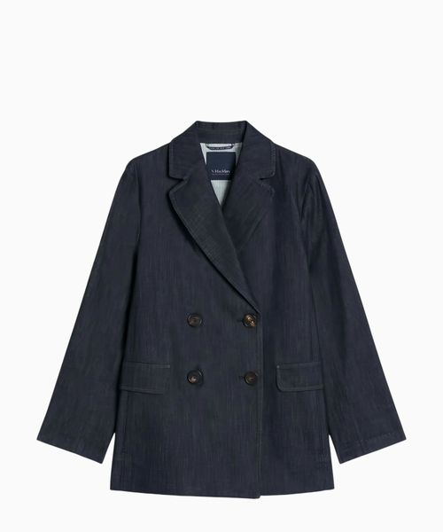 Sara ikibortlu denim pencək