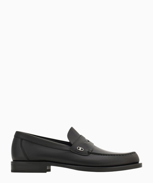Athen Gancini leather penny loafers