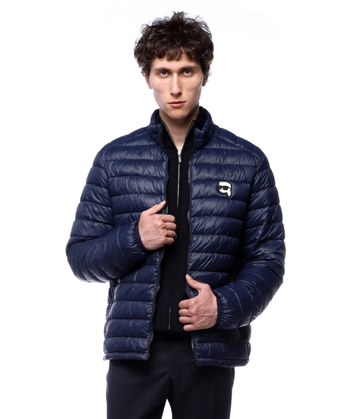 Quilted jacket with logo