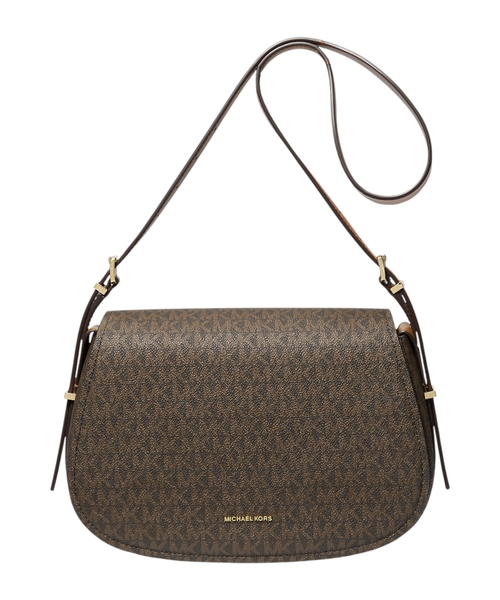 Loqolu orta ölçülü Lydia messenger çanta