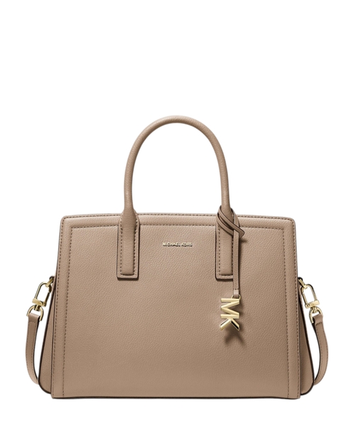 Laila medium leather satchel