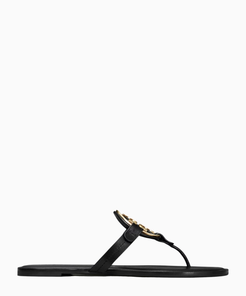 Miller metal logo sandal