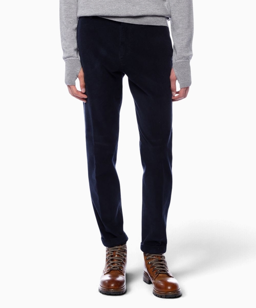 Textured cotton pants