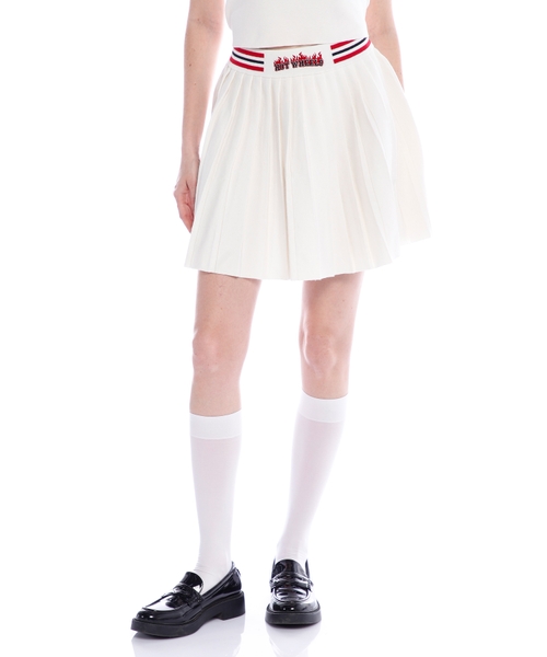 Pleated knitted mii skirt