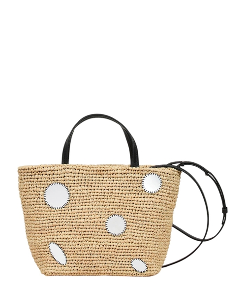 Сумка-корзина из рафии