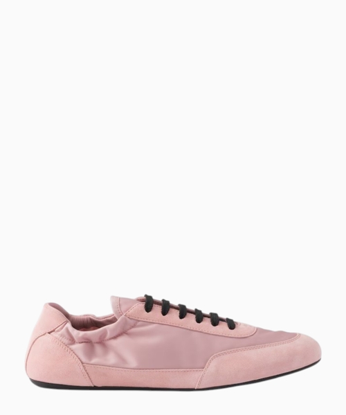 Collapse Re-Nylon and suede sneakers