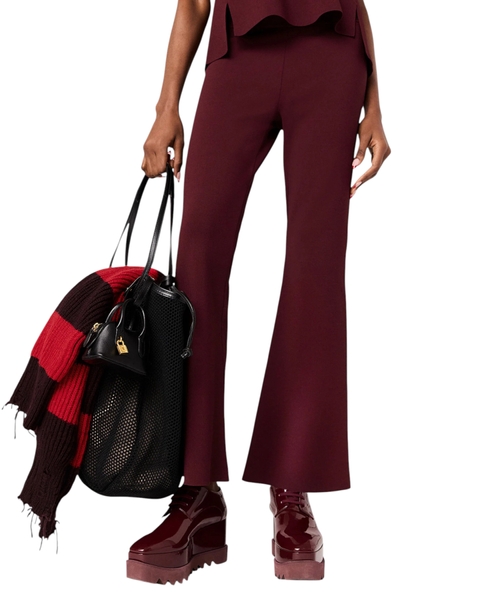 Расклешенные трикотажные брюки