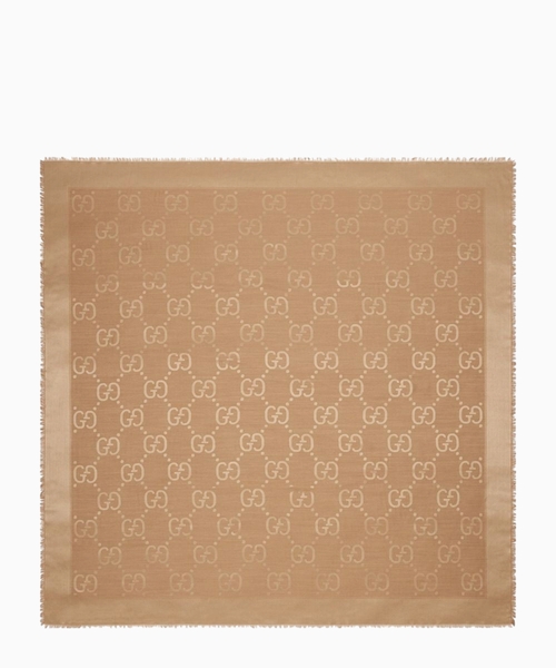 GGa Jacquard silk wool shawl