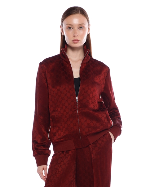 Жаккардовый кардиган GG на молнии