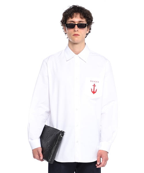 Cotton poplin shirt