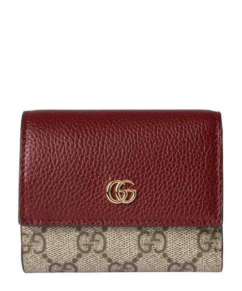 Bi-color GG Marmont mini wallet