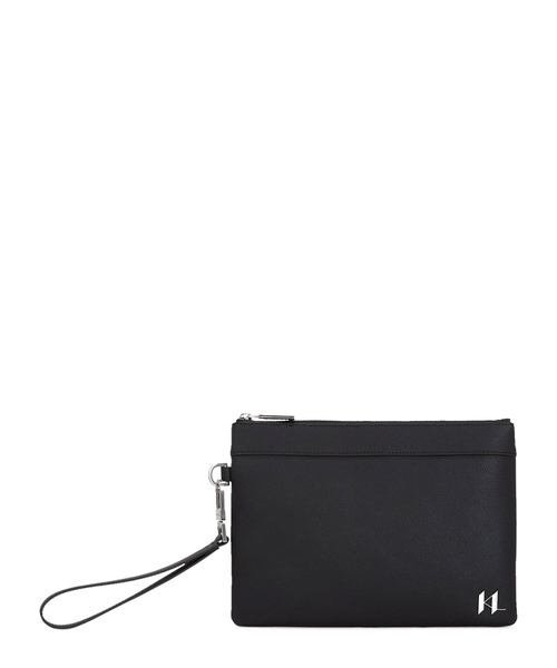 K/Monogram leather pouch