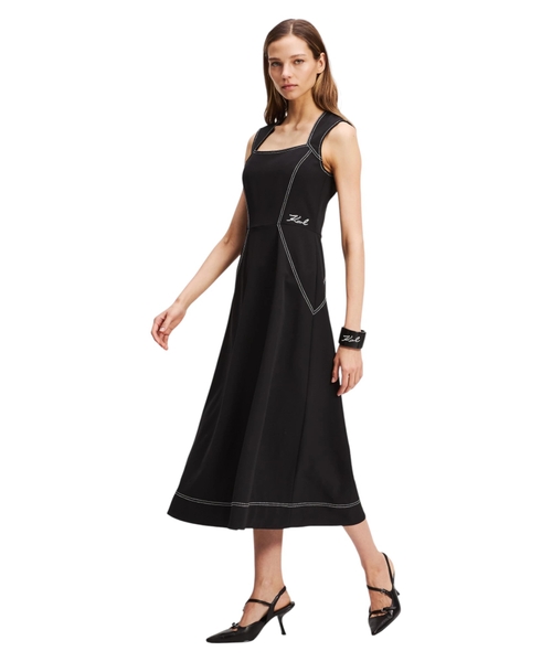 Kontrast stitch dress