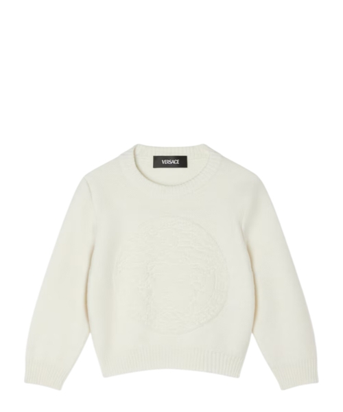 Medusa towel-stitch knit sweater