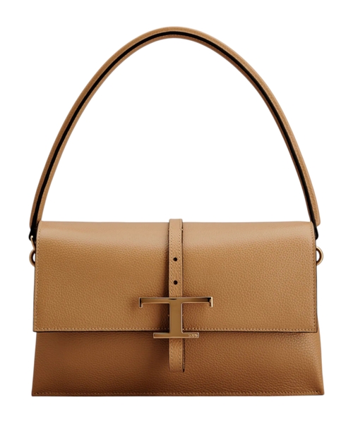 Dəri mini T Timeless Flap çantası