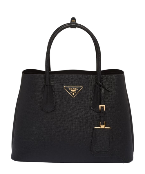 Medium Double Saffiano dəri çanta
