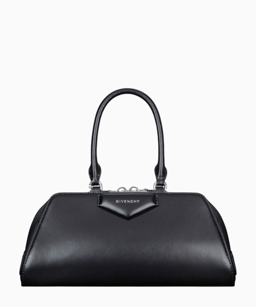 Small Antigona East-West bag in Box leather
