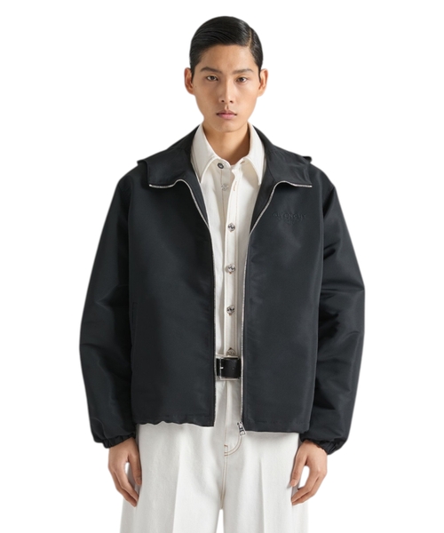 Windbreaker with Givenchy Stamp embroidery