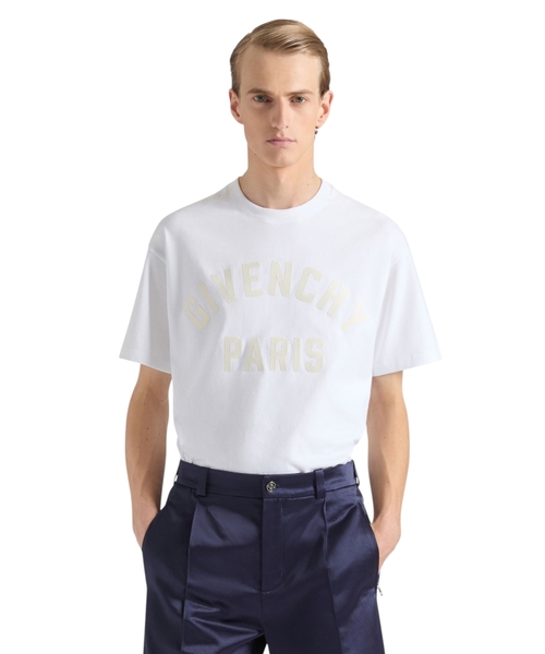 GIVENCHY Paris naxışlı pambıq T-shirt