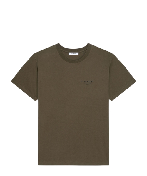 GIVENCHY Stamp printli pambıq T-shirt