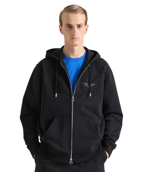 Zipped hoodie with logo
