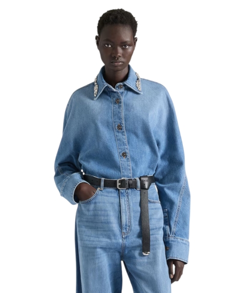 Рубашка с кристаллами