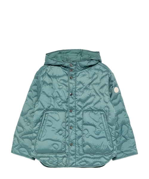 Nylon jacket with 3D quilted-effect